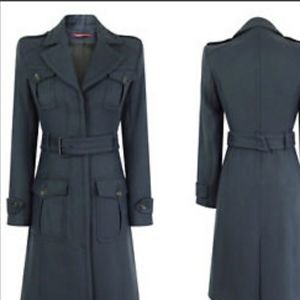 Comptoir des Cotonniers Blue Wool Coat 40